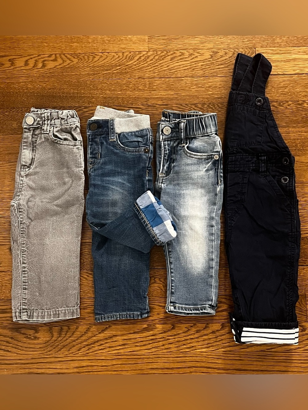 Baby Gap & Kitestrings Boys Pants Bundle Size 18 Months Corduroys Jeans Overalls